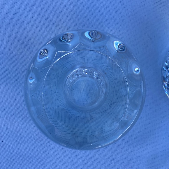 Set of 2 : Orrefors Crystal Candle Holders - Picture 2 of 6